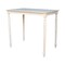 International Concepts Rectangle Solid Wood Top Table, Turned Legs, Unfinished, 30 in W, 48 in L, 42 in H, Wood K-3048-342T - alternate 1